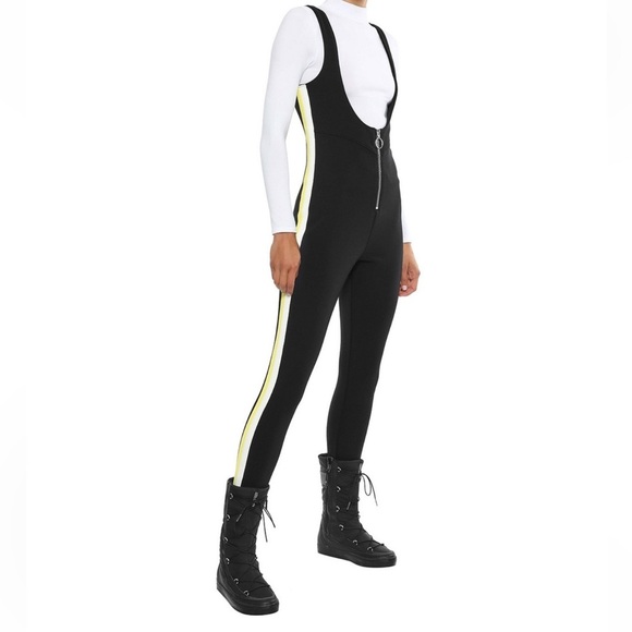 Cordova Pants - Cordova Vail Striped Stretch Stirrup Ski Suit Black Size S NWOT